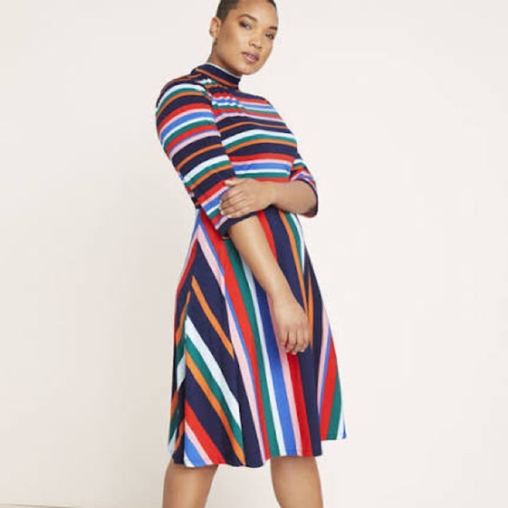 Eloquii Stripe Dress. Size 14
